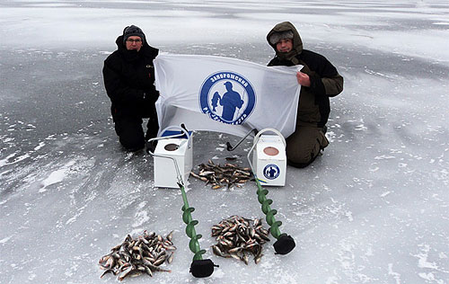 Запорожская команда «ЗРК Мегамикс» на Чемпионате Украины по ловле рыбы на мормышку